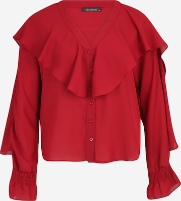 Trendyol Petite Bluse in Rot: predná strana