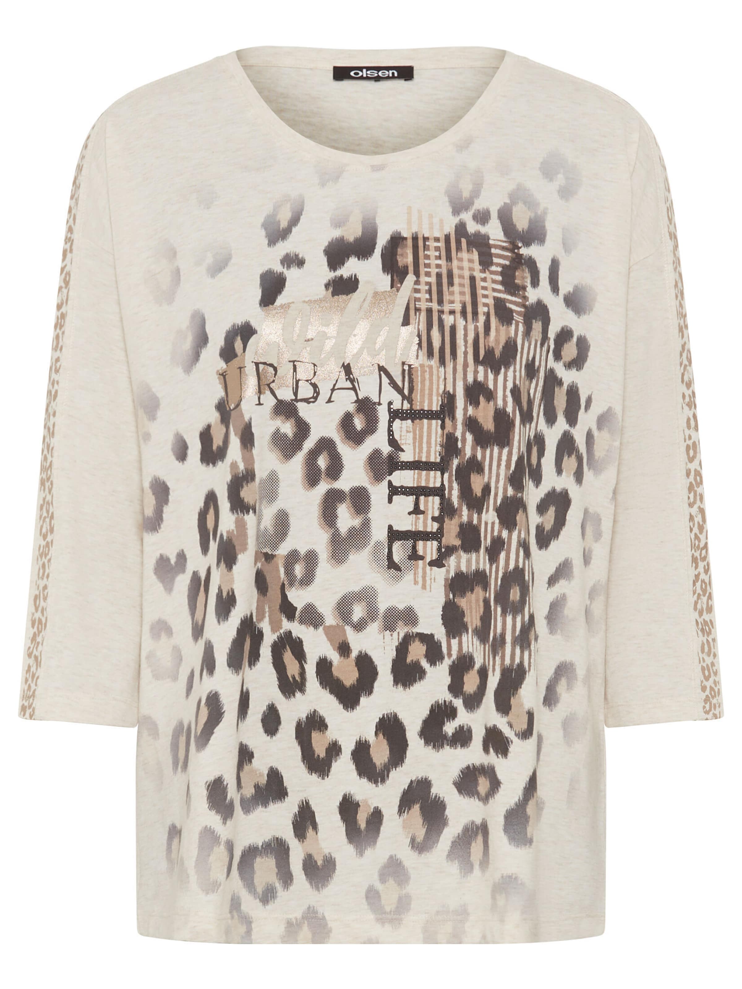 Olsen Shirt in Beige: voorkant