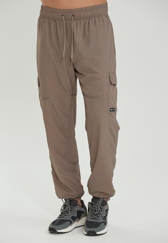 Virtus Tapered Workout Pants in Grey: front