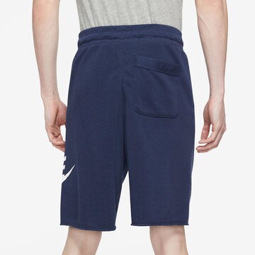 Nike Sportswear Loose fit Trousers 'Club Alumini' in Blue