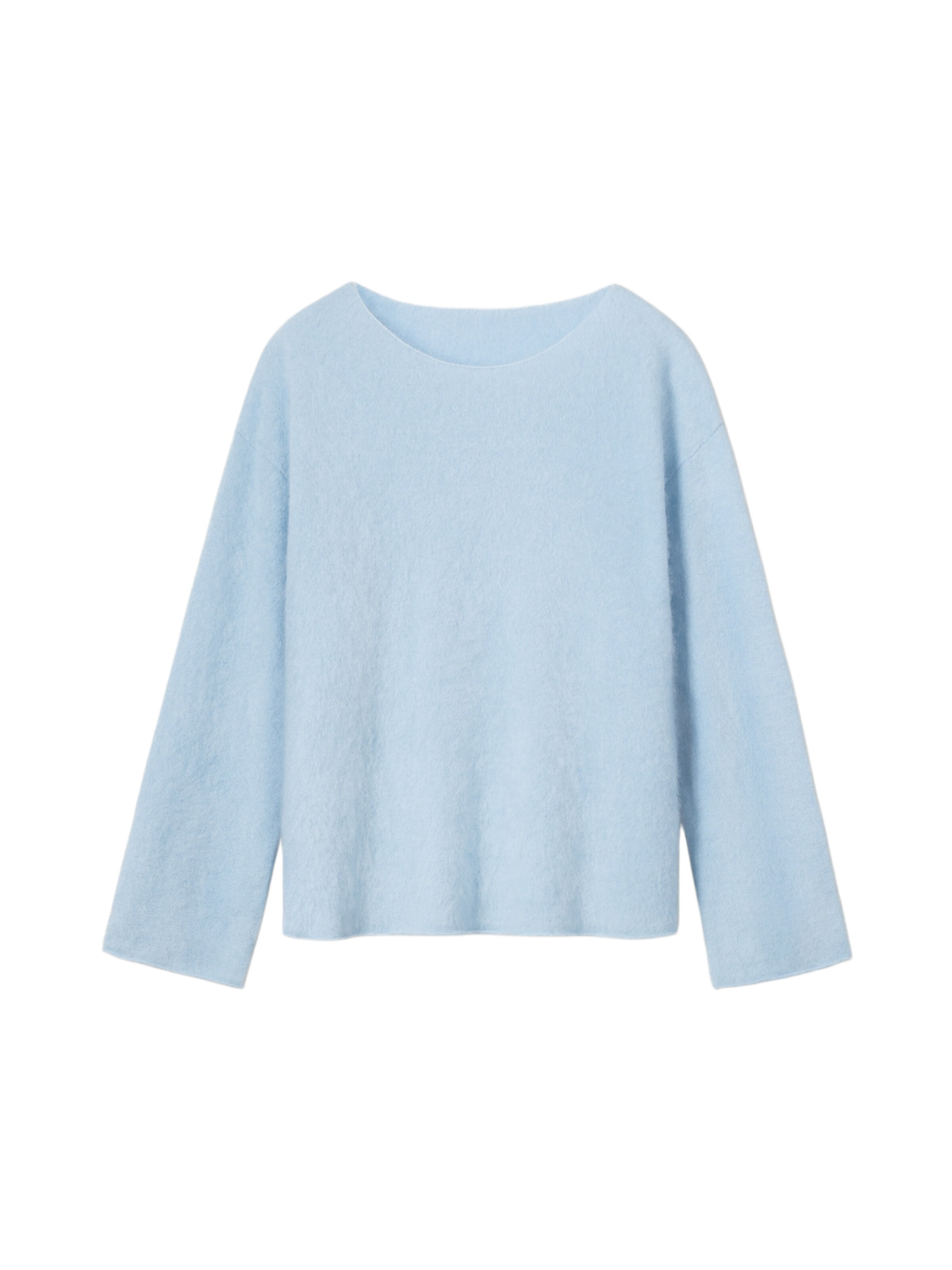 Lilysilk Pullover 'Bootneck-Pullover aus gebürstetem Kaschmir'‌‌‌‌‌‌ in Blau: Vorderseite