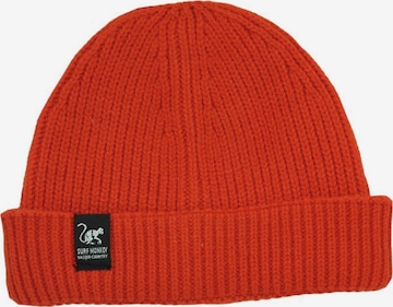 Surf Monkey - Gorra en rojo: frente
