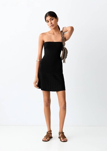 MANGO TEEN Knitted dress 'Banana' in Black