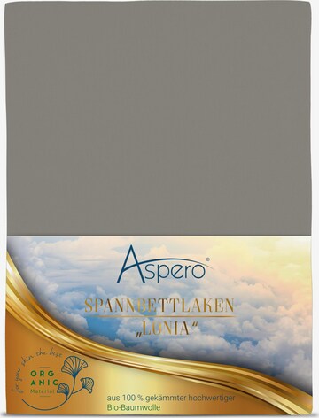 Aspero Bed Sheet 'Minas' in Grey