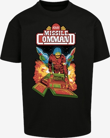 F4NT4STIC Shirt 'Arcade Game Atari Retro' in Zwart: voorkant