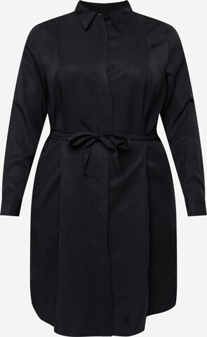 Calvin Klein Curve Shirt Dress in Black: front