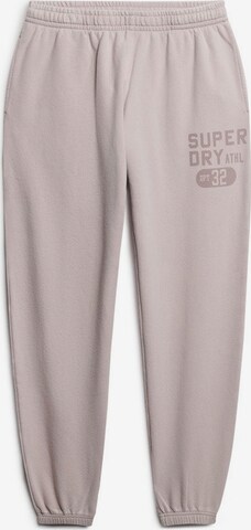 Superdry Loose fit Pants in Purple: front