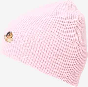 Bonnet Fiorucci en rose : devant