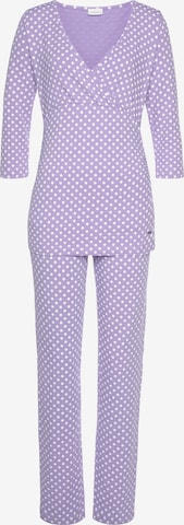 LASCANA Pyjama in Lila: voorkant