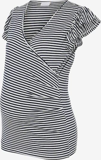 MAMALICIOUS T-shirt 'GISELE' en bleu marine / blanc, Vue avec produit