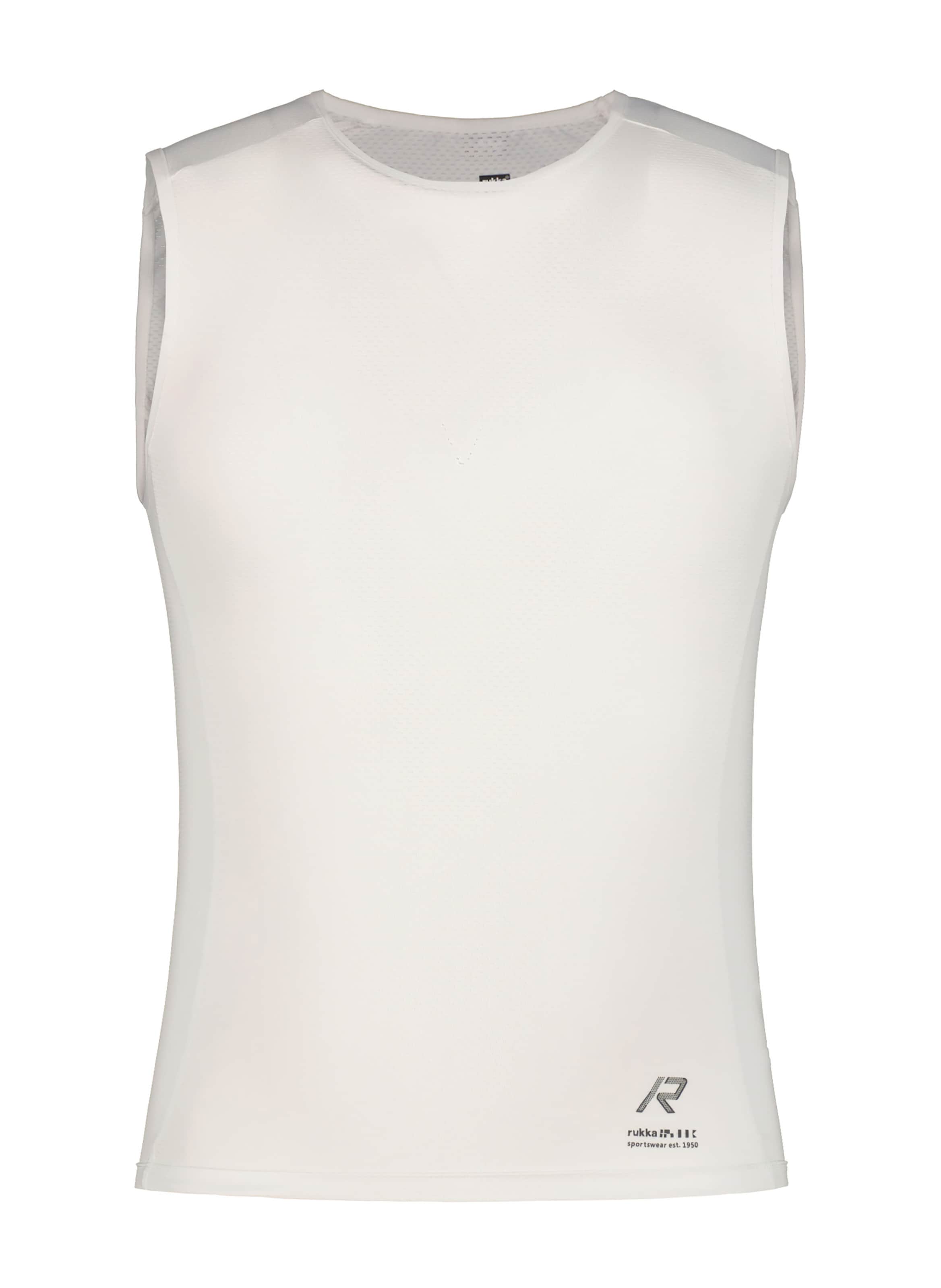 Rukka Λειτουργικό μπλουζάκι 'Rampola' σε λευκό: μπροστά