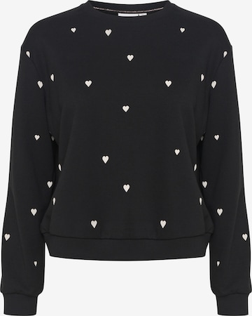 SAINT TROPEZ Sweatshirt 'Dagna' in Schwarz: Vorderseite