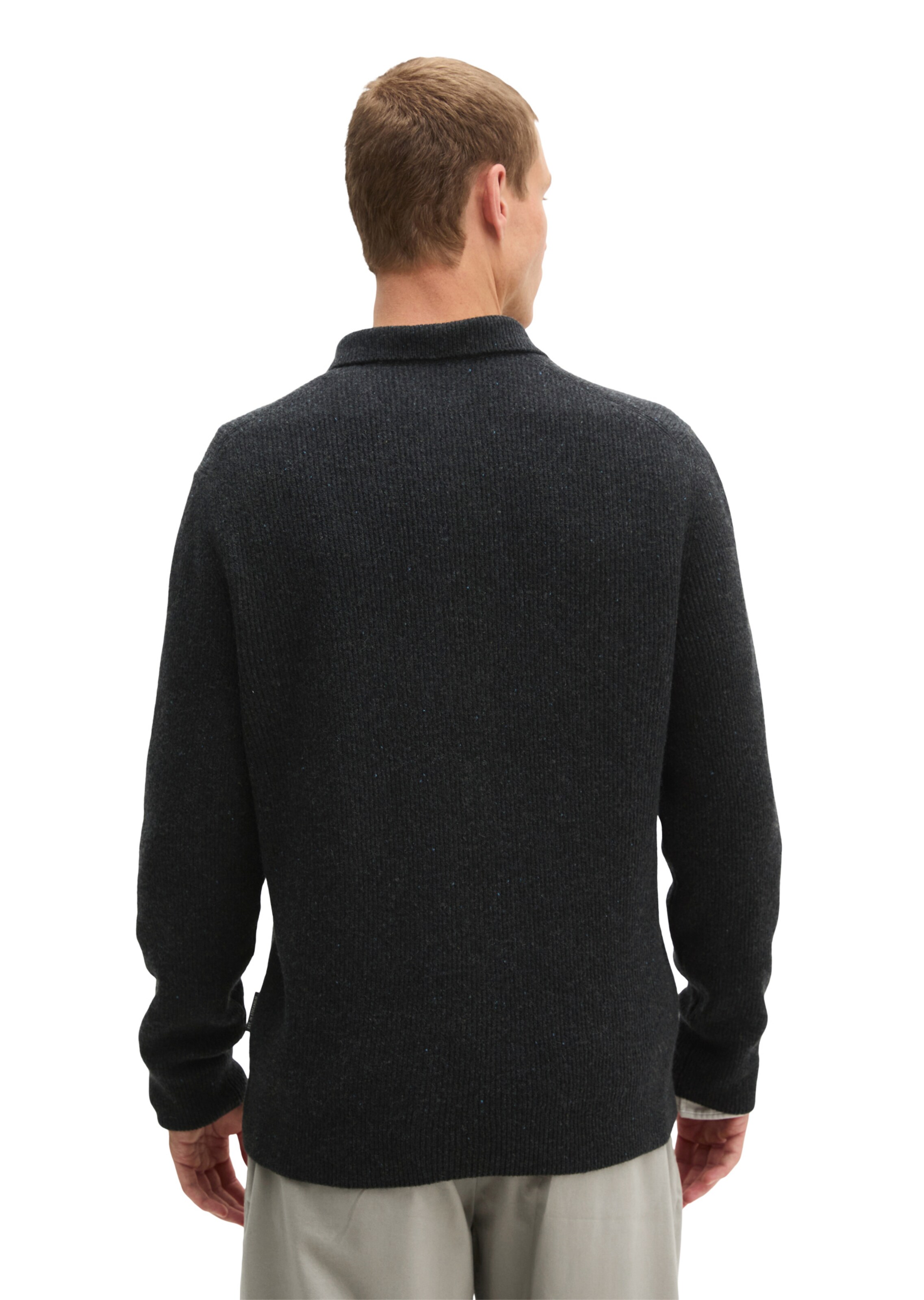 Marc O'Polo Strickjacke in Grau: Rückseite