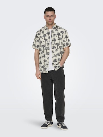 Only & Sons Regular fit Overhemd 'Bronx' in Wit