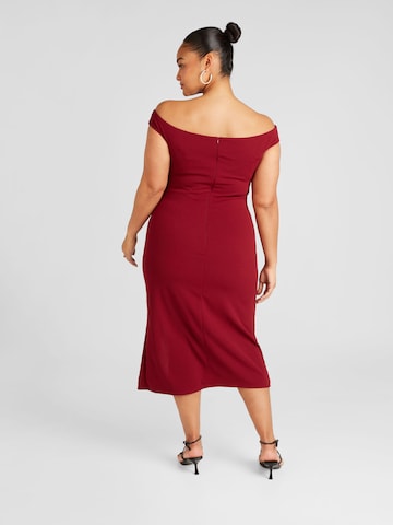 Skirt & Stiletto Kleid in Rot