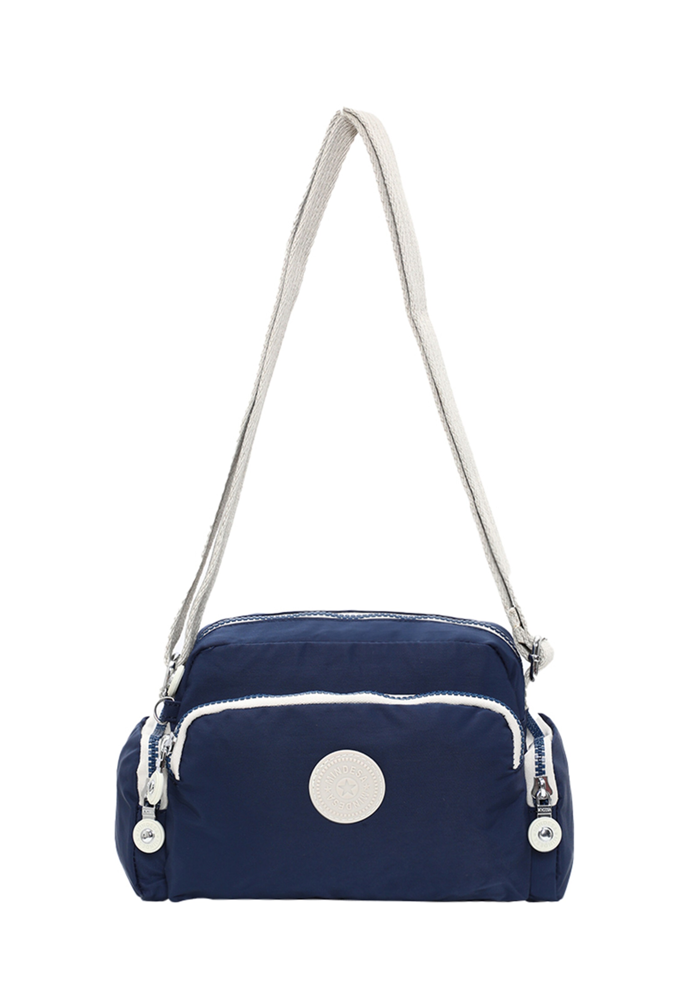 Mindesa - Mala de ombro em azul: frente