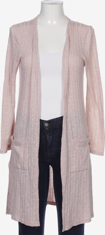 Cream Sweater & Cardigan in S in Pink: front