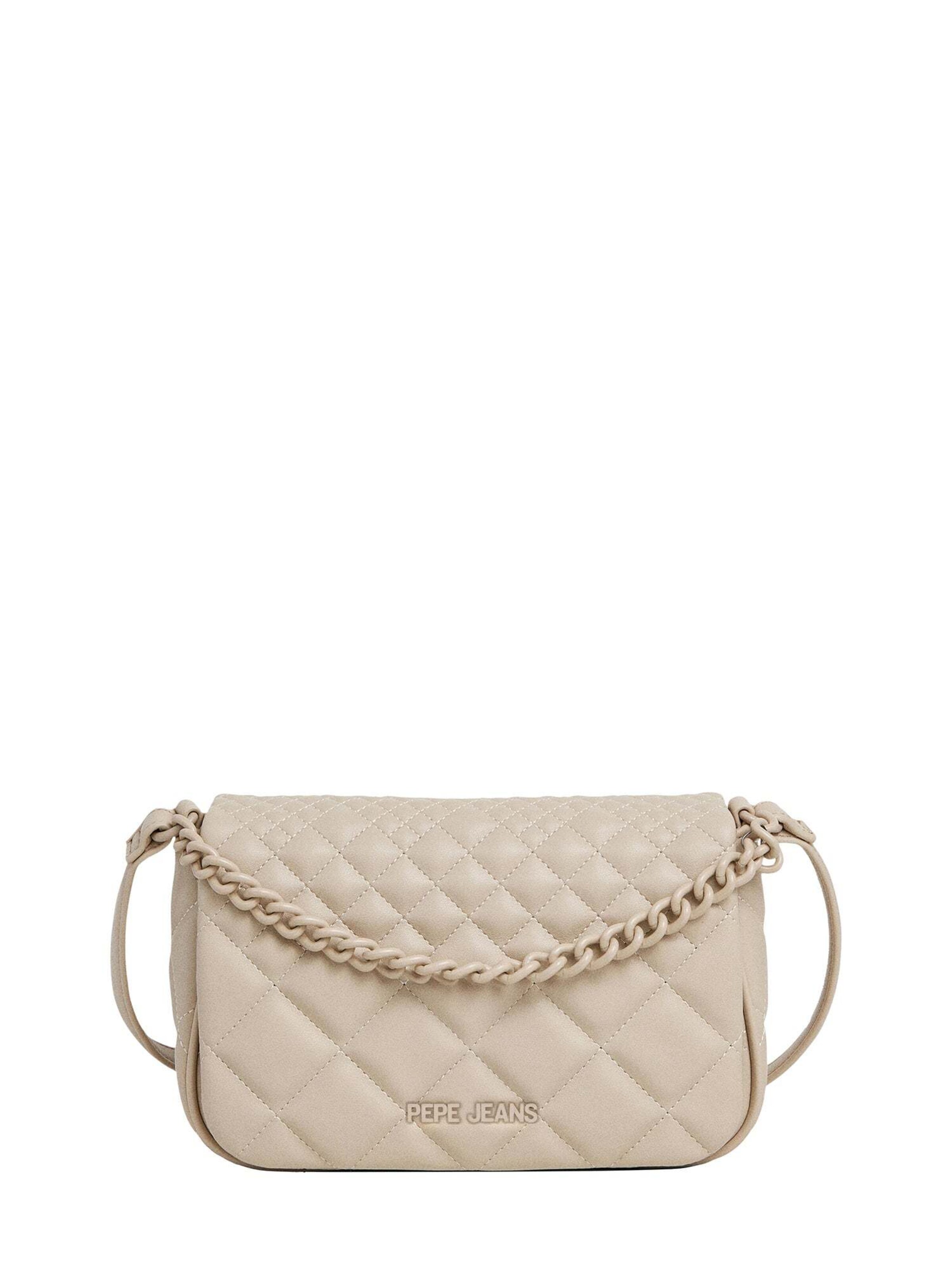 Pepe Jeans Schoudertas ' GIORGIA ' in Beige: voorkant