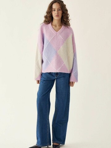 Pull-over ' Lai ' Noella en rose
