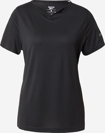 Reebok - Camisa funcionais 'CHILL DREAMBLEND' em preto: frente