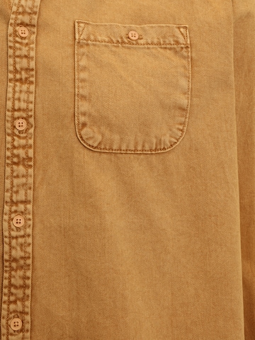 Blend Big Regular fit Button Up Shirt in Brown