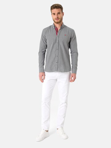Jacey Quinn Regular Fit Hemd in Schwarz