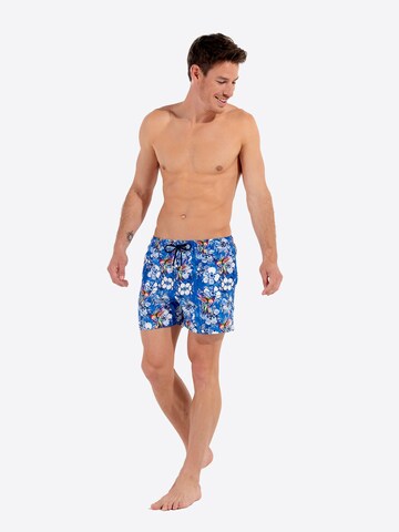 Shorts de bain ' Beach Boxer Colibris ' HOM en bleu