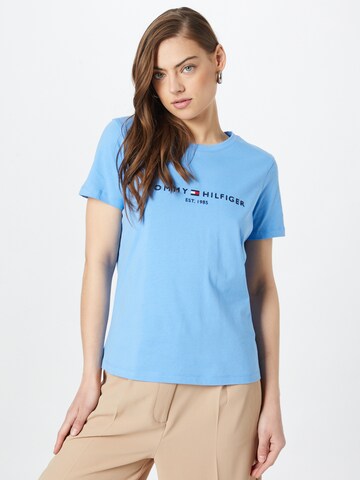 T-shirt TOMMY HILFIGER en bleu : devant