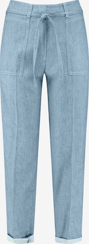 GERRY WEBER - Regular Calças com vincos em azul: frente