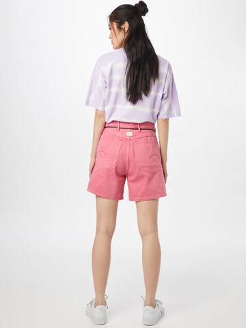 G-Star RAW Wide Leg Shorts in Pink