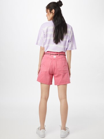 G-Star RAW Wide leg Byxa i rosa