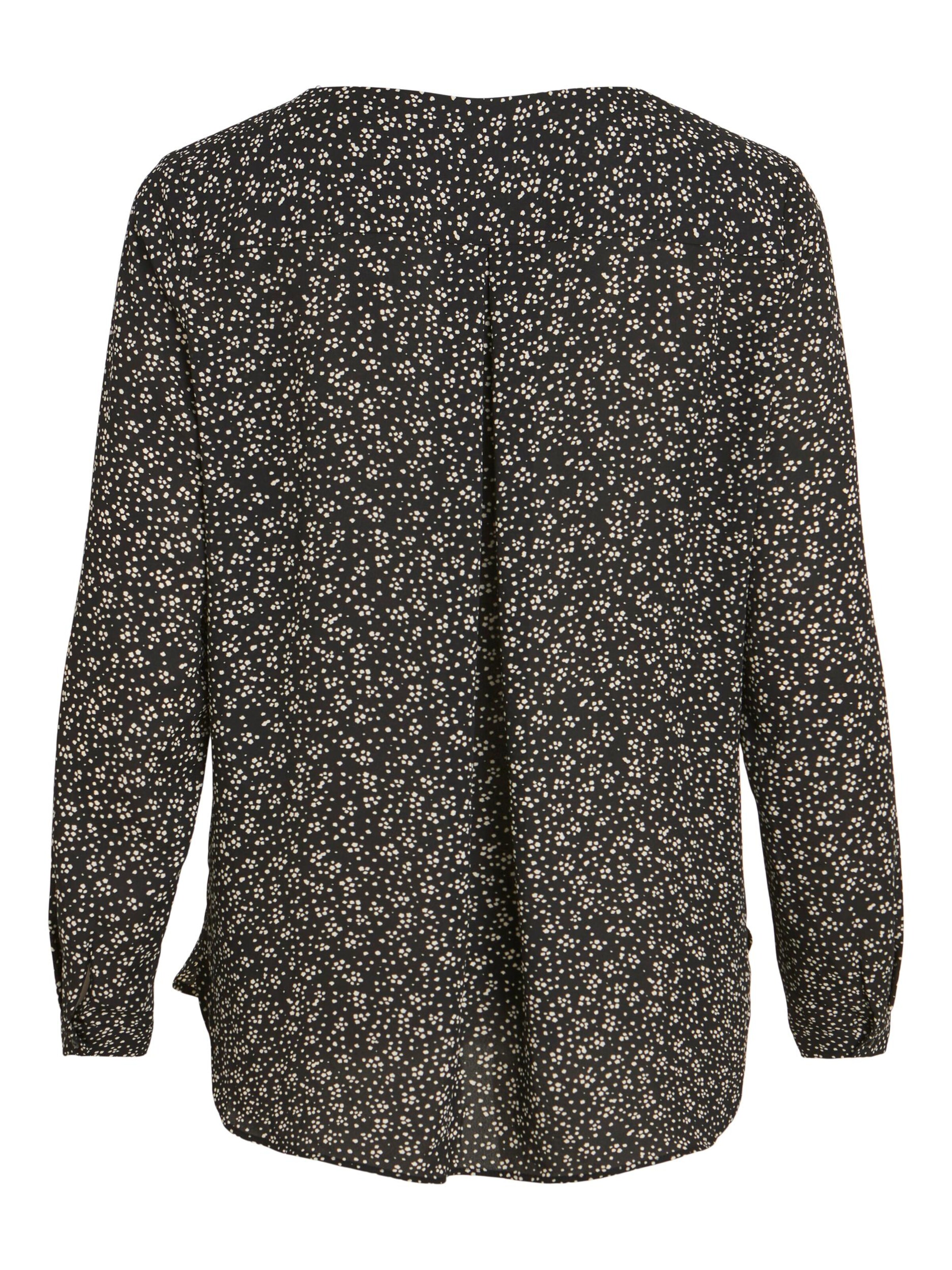 Frauen Große Größen VILA Bluse in Schwarz - MH79365 Frauen Große Größen VILA Bluse in Schwarz - MH79365