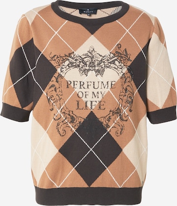 Pullover di monari in marrone: frontale