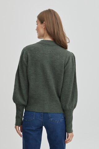 PULZ Jeans Knit Cardigan 'ASTRID' in Green