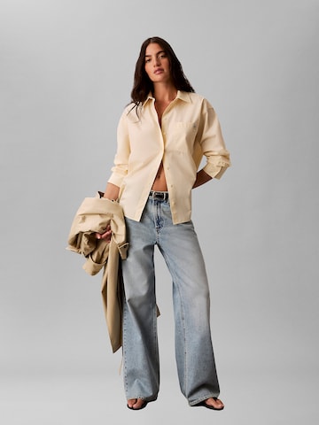 Calvin Klein Jeans Bluse in Beige