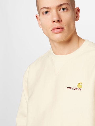 Sweat-shirt 'American Script' Carhartt WIP en beige