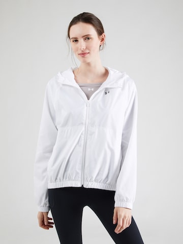UNDER ARMOUR Kurtka sportowa w kolorze biały: przód