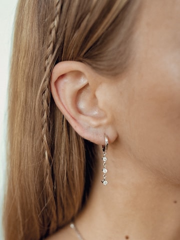 Hey Happiness Earrings 'Dangle' in Silver: front