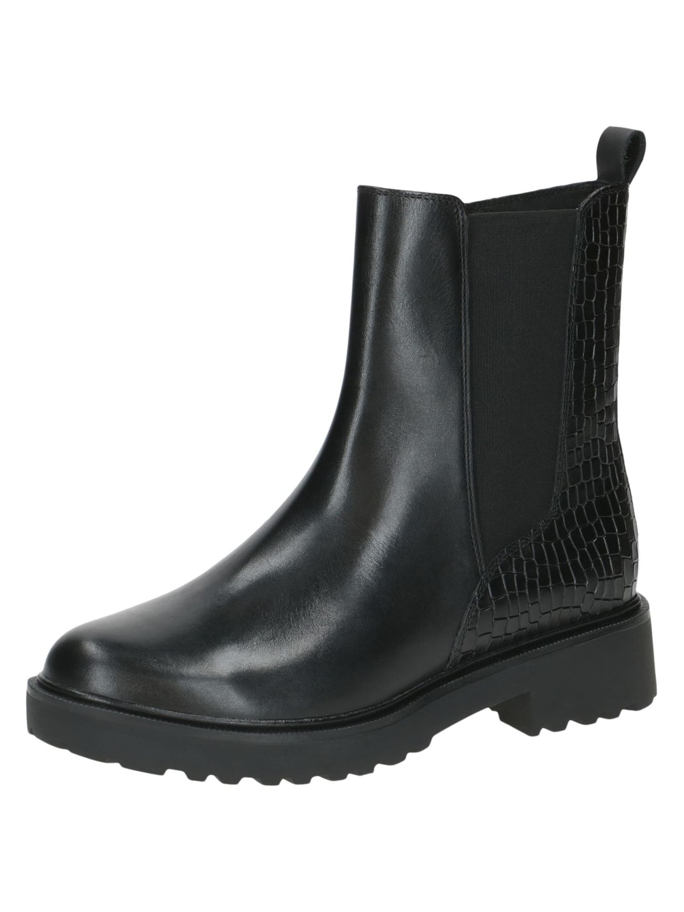 CAPRICE Chelsea boots in Zwart: voorkant