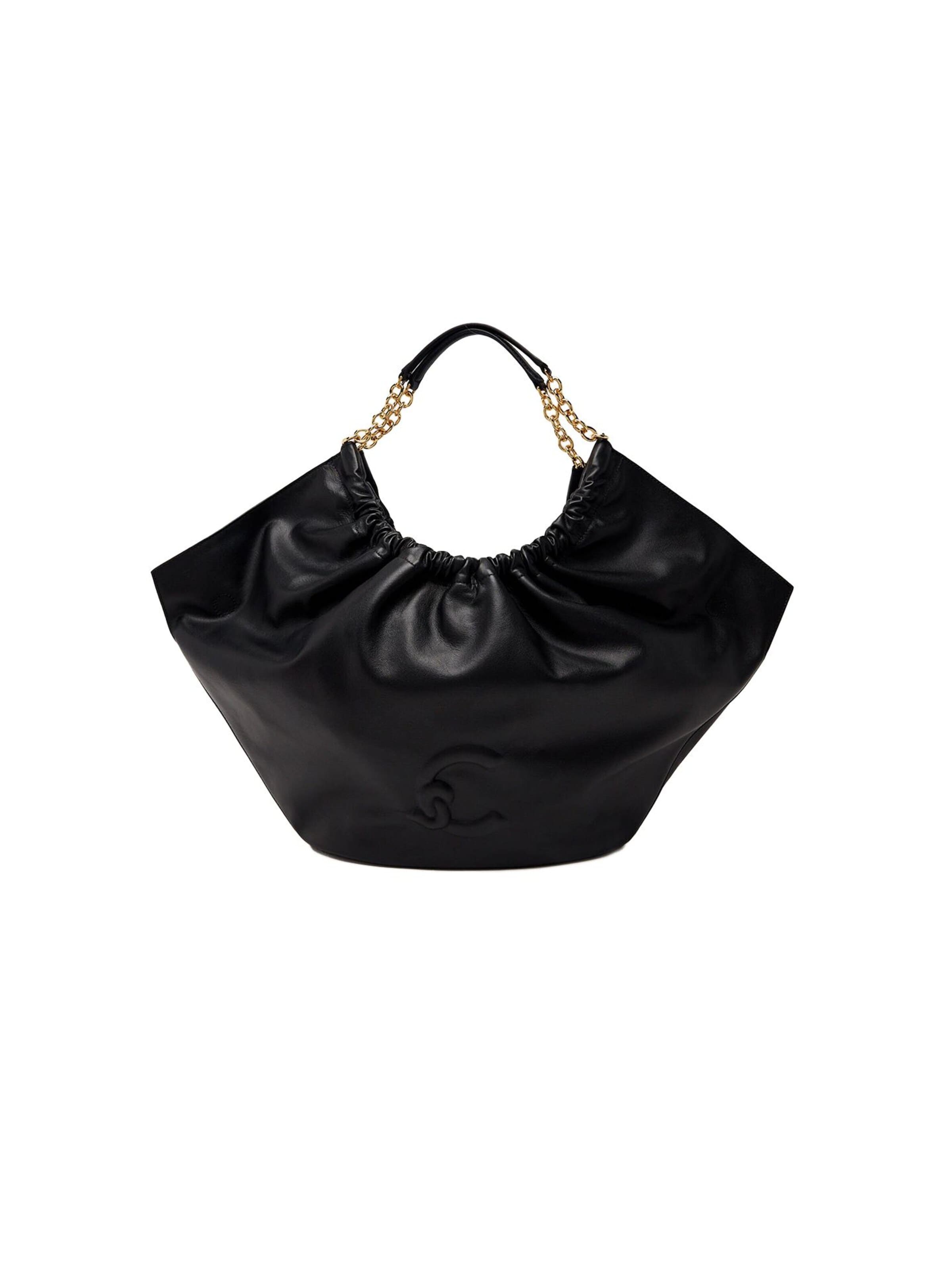 Coccinelle Handtas 'Coccinelle Smash Handbag Smooth Leather' in Zwart: voorkant