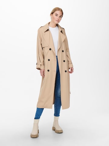 ONLY Between-seasons coat 'Chloe' in Beige: front