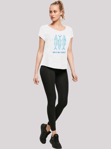 T-shirt 'Salty But Sweet' F4NT4STIC en blanc