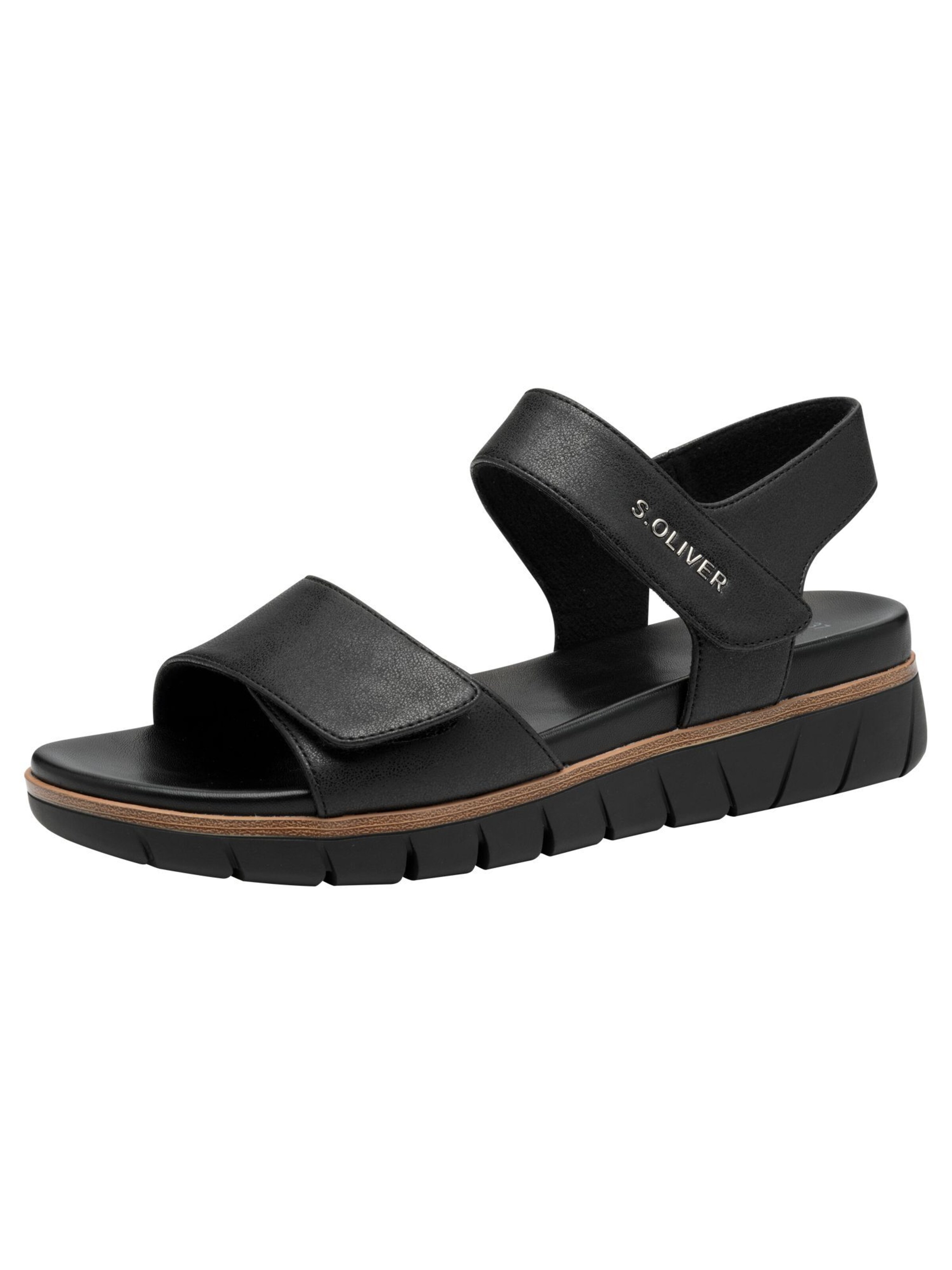 s.Oliver Sandale in Schwarz: Vorderseite