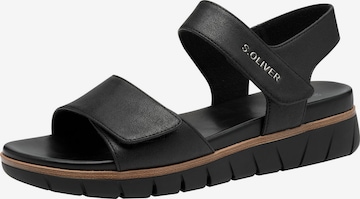 s.Oliver Sandale in Schwarz: Vorderseite