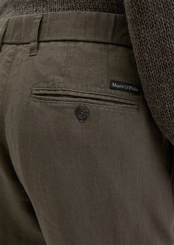 Marc O'Polo Tapered Bandplooibroek 'Osby' in Bruin