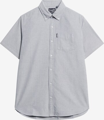 Superdry Regular fit Button Up Shirt in Blue: front