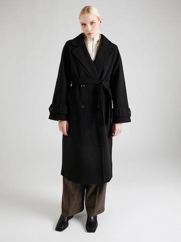 NLY by Nelly Between-Seasons Coat in Black: front