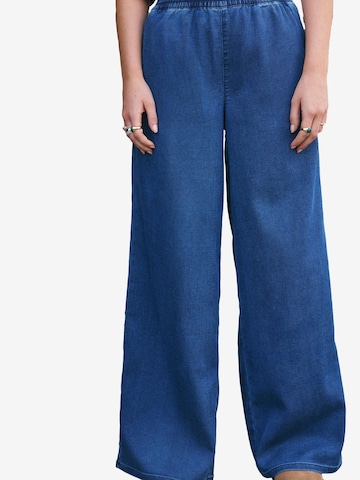 Next Wide leg Trousers in Blue: front