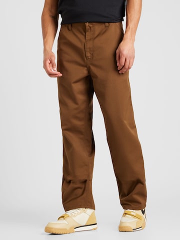 Regular Pantalon Carhartt WIP en marron : devant