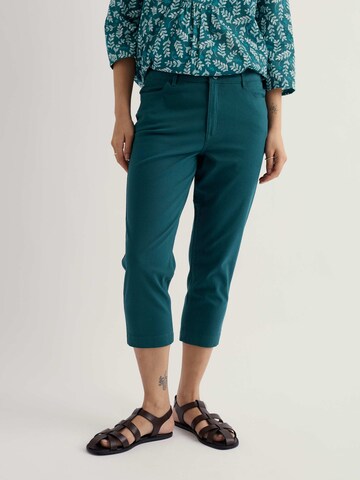 Coupe slim Pantalon 'Albert Quay' Seasalt Cornwall en vert : devant